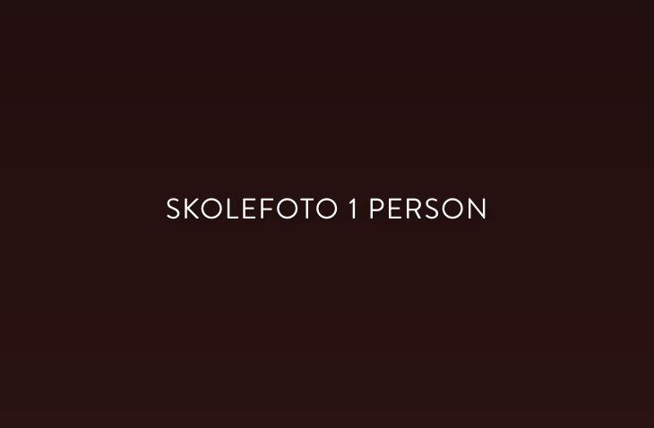 Skolefoto 1 person